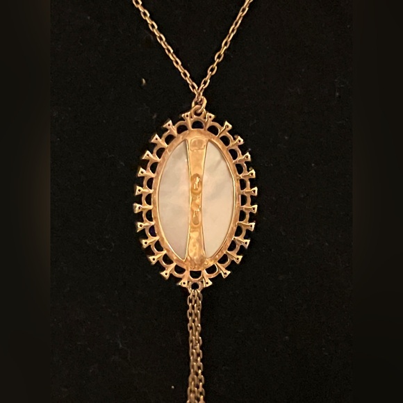 Moricci 925 Sterling Silver Virgin Mary Rosary-Style Necklace NWOT - Picture 5 of 6